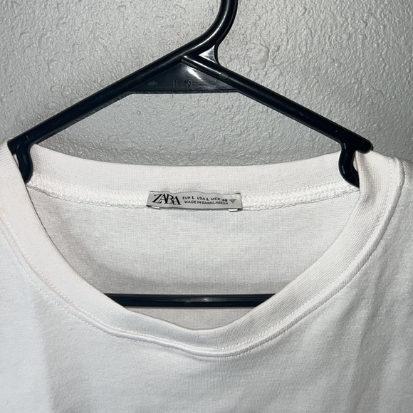 Basic white crop tee - Picture 2 of 3